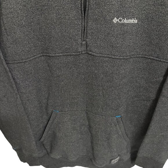 Columbia Sportwear 1/4 Zip Pullover Sweatshirt Mens Size XXL Charcoal Gray - Picture 5 of 6